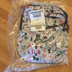 Miss Fluff Pinup Cupcake Backpack Brand New never used